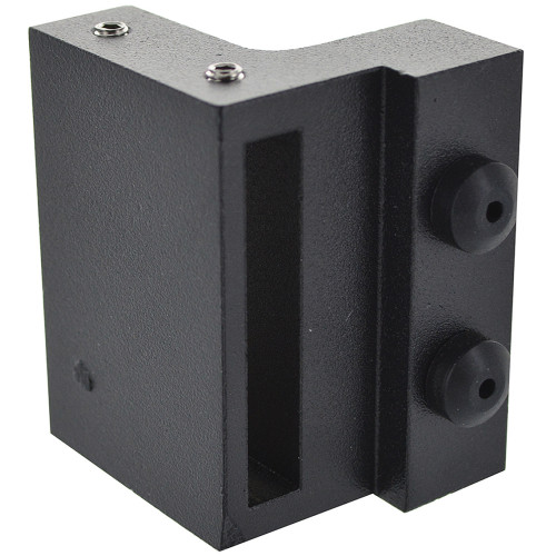 Black Top Mount Sliding Barn Door Hardware Kit