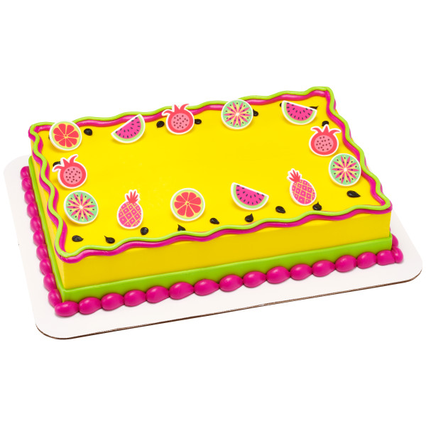 Vibrant Fruit Sweet Décor® Printed Edible Decorations