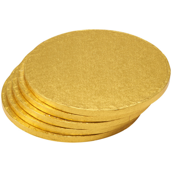 10" Round Gold Foil Cake Board
