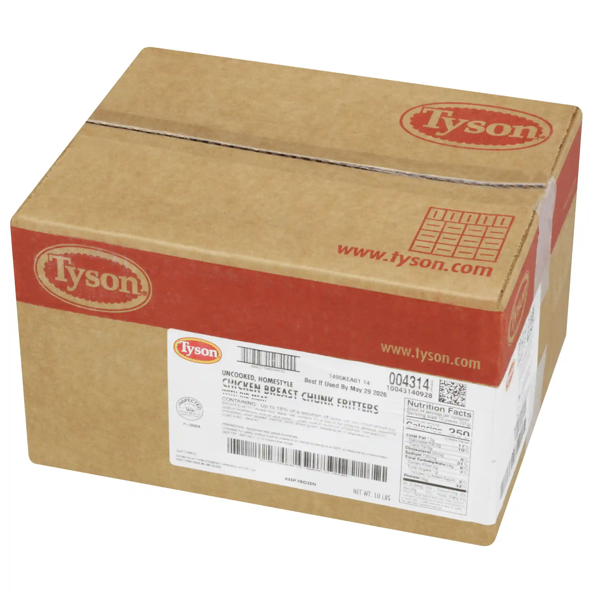 Tyson® Uncooked Homestyle Popcorn Chicken Bites® Chicken Chunks_image_5