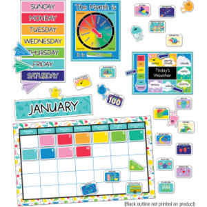 Conjunto de tablón de anuncios con calendario Happy Place