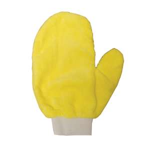 Hillyard, Hand Mitt, Microfiber, Yellow