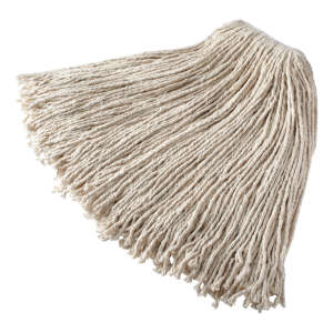 Rubbermaid Commercial, Value Pro®, Cotton Cut-End Wet Mop Head with 1" Headband, 32 oz, White