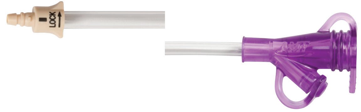 Mini ONE® Straight Connector with Y-Port Adapter, 2 Inch, Clear