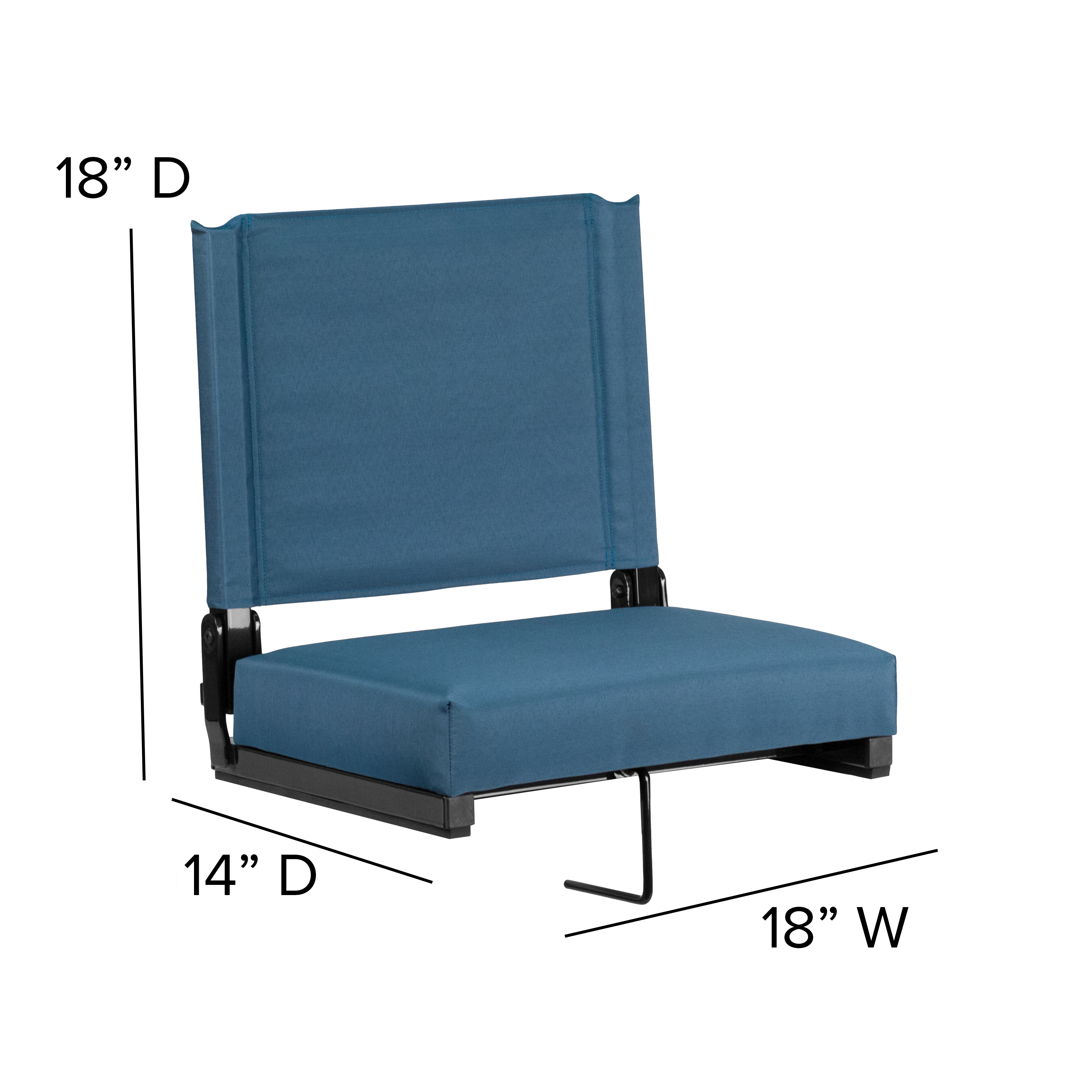Juego de 2.500 lb. Silla de estadio ligera clasificada con asiento ultra acolchado, azul marino... - Imagen 147 de 175