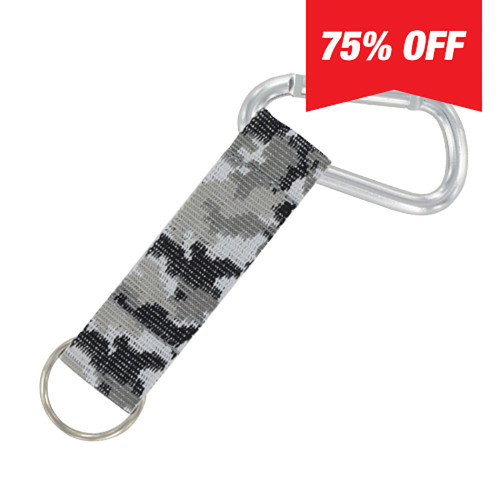 Carabiner Strap (Gray Camo) 6 Pack