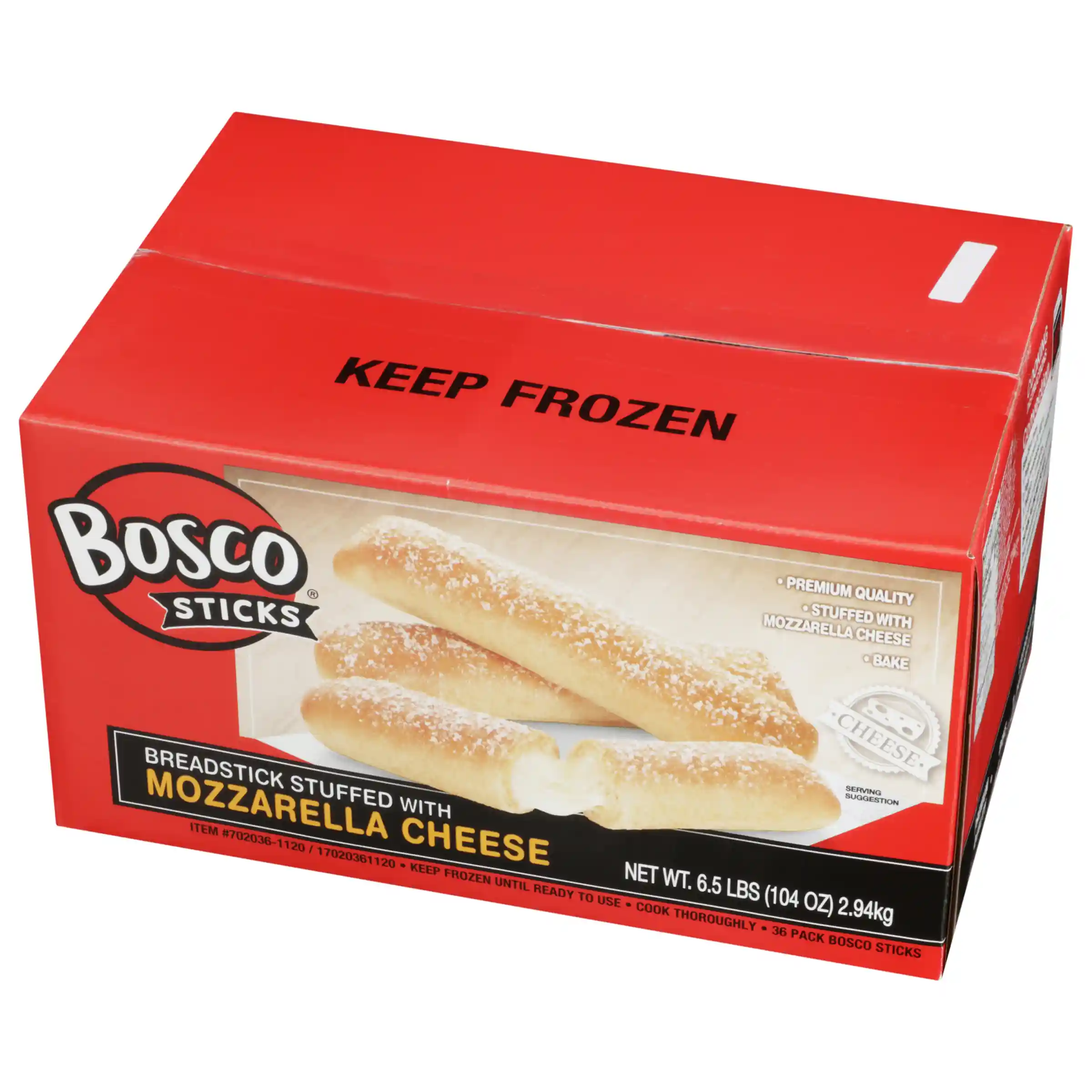 Bosco® 7 Inch Mozzarella Cheese Stuffed Breadsticks_image_3