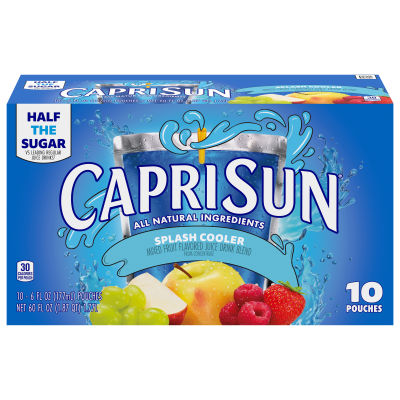 Capri Sun® Splash Cooler Mixed Fruit Flavored Juice Drink Blend, 10 ct Box, 6 fl oz Pouches