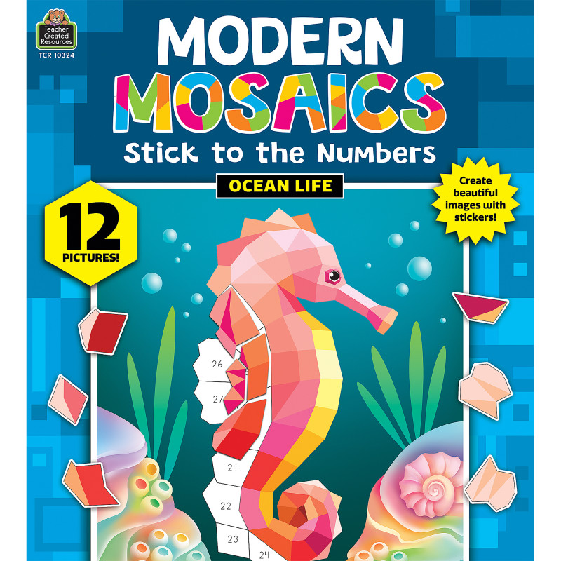 Ocean Life Modern Mosaics Stick to the Numbers