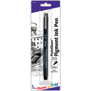 Pointliner Pen, 0.8mm, Black Pigment Ink, 1-Pack