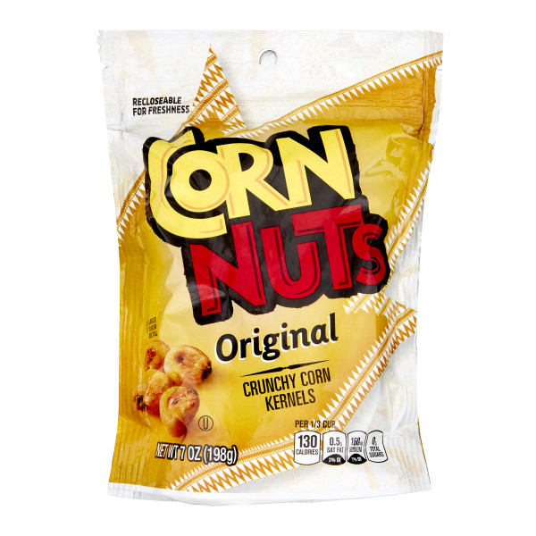 CORN NUTS Original Crunchy Corn Kernels Snack, 7 Oz. Resealable Bag . C1CB - Front Center Inner Pack (Hi Res)