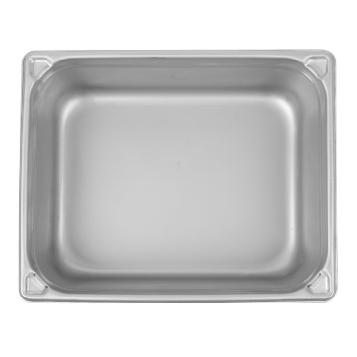 Half-size 4-inch-deep Super Pan® heavy-duty stainless steel transport pan