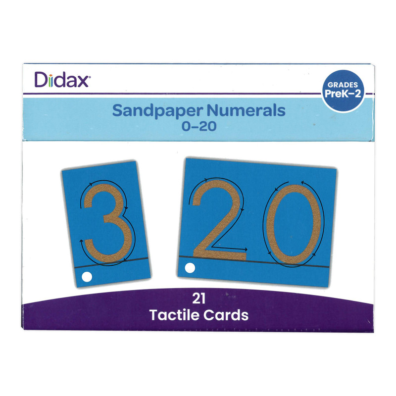 Tactile Sandpaper Numerals 0-20