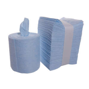 Contec, ContecClean™, Quarter fold, Stacked Cloth, 12'' x 13'', Blue