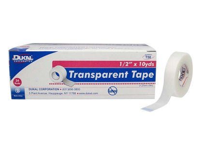 Dukal™ Transparent Medical Tape, 1 Inch x 10 Yard