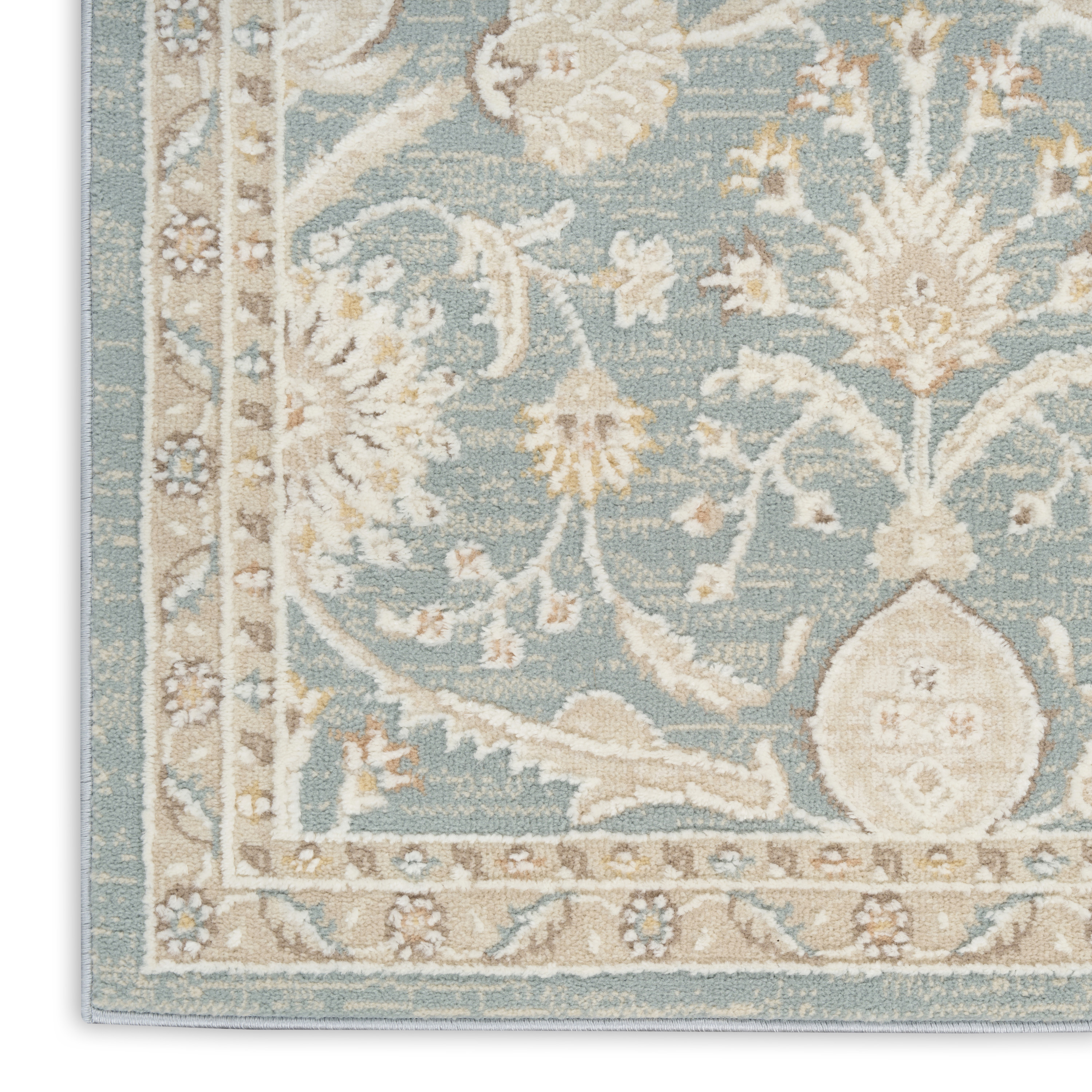 Nourison Isla 5'3" x 7' Blue Vintage Indoor Rug