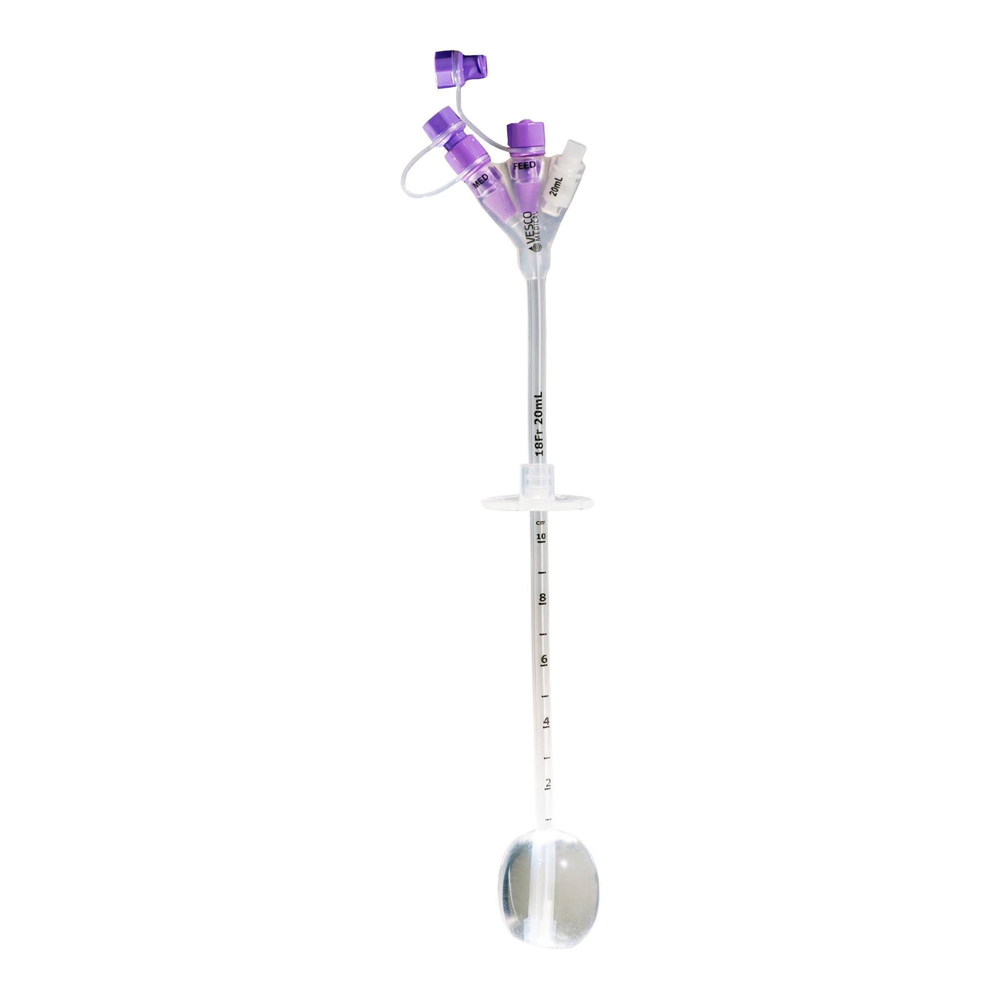 Vesco Medical TUBE, GASTROSTOMY ENFIT 2PORT 20CC 18FR (5/CS)