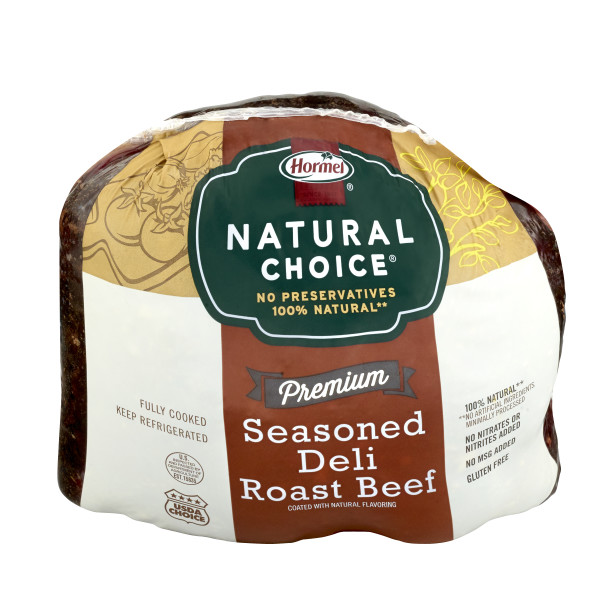 NATURAL CHOICE(r) Roast Beef, Medium, 2pc . C1C1 - Front Center In Package (Hi Res)