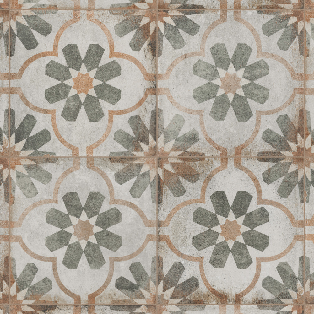 D%27Anticatto Decor Florence 8.75x8.75 Square Porcelain Floor and Wall Digital Pattern