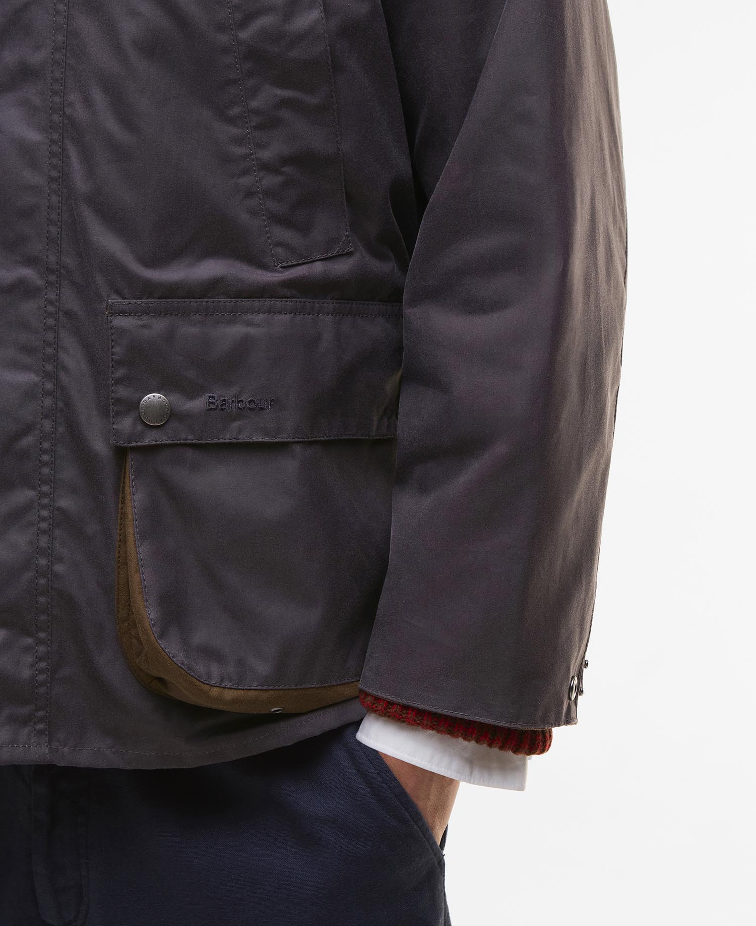 Paul Smith loves Barbour Oversized Bedale Waxed Jacket image number 8