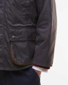 Paul Smith loves Barbour Oversized Bedale Waxed Jacket Grey Lilac