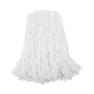 Boardwalk, Premium Rayon Cut-End Wet Mop Head with 1" Headband, 16 oz, White