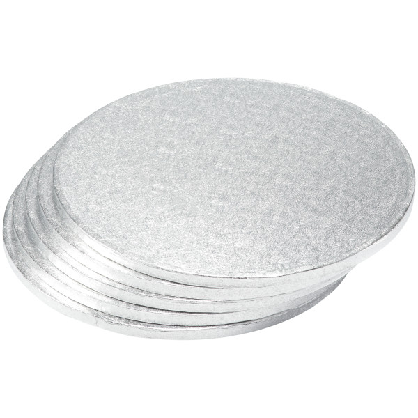 12" Round Silver Foil Cake Board