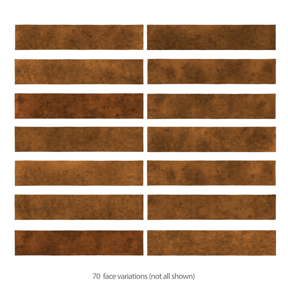 Menorca Rust 2-1/2 in. x 12-7/8 in. Ceramic Wall Tile