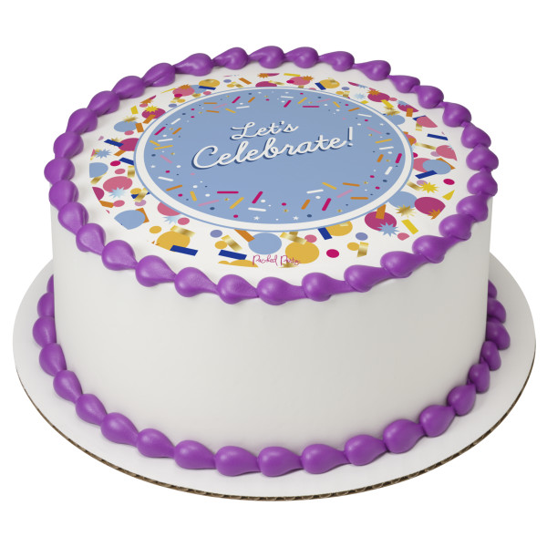 Packed Party Let's Celebrate PhotoCake® Edible Image®