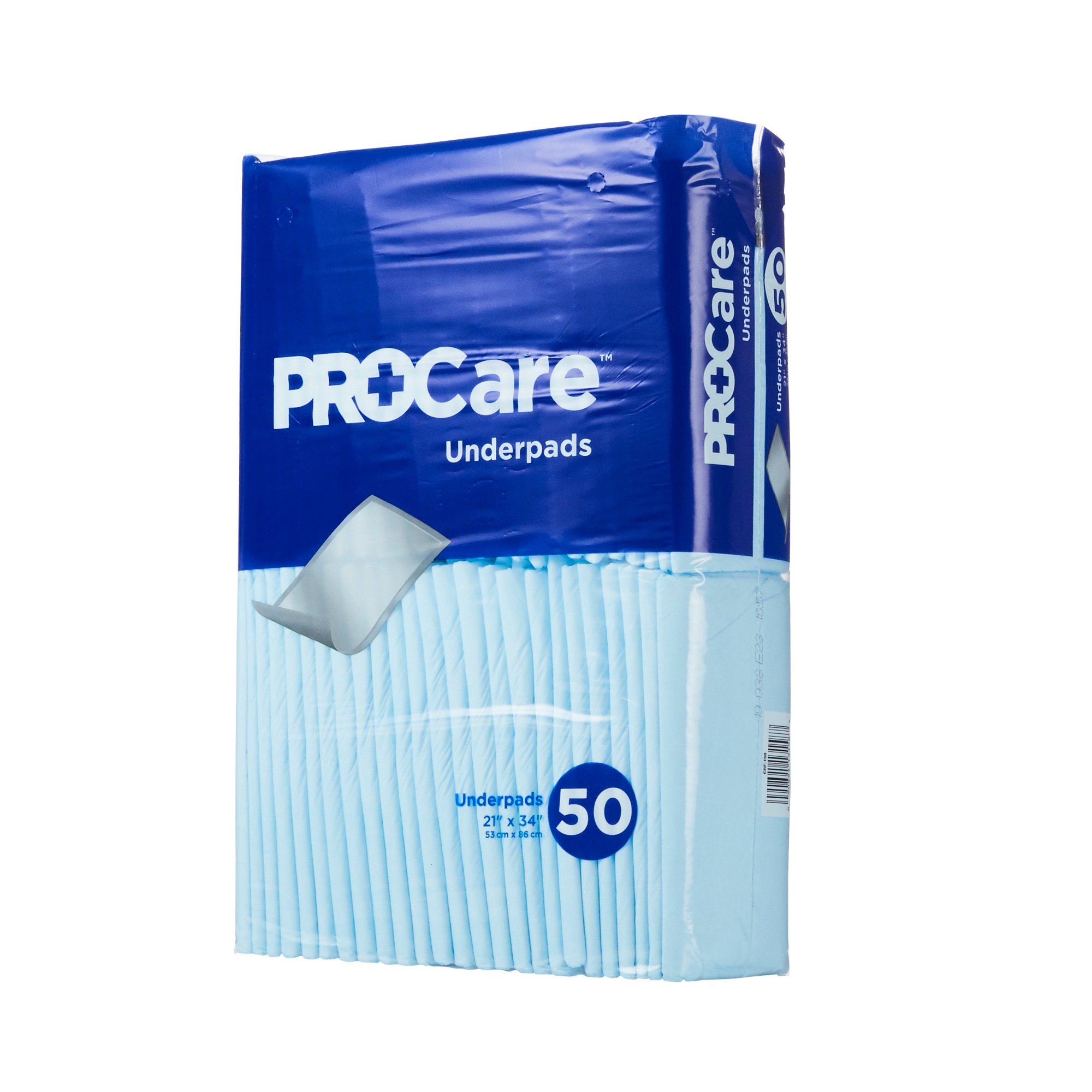 ProCare Incontinence Underpads, Moisture-Proof, Absorbent, Comfortable, Blue MK 823750