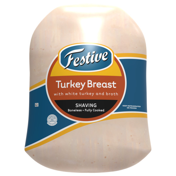 JENNIE-O(r) FESTIVE Oven Roasted Turkey Breast, 2pc . C1N1 - Front No Plunge In Package (Hi Res)