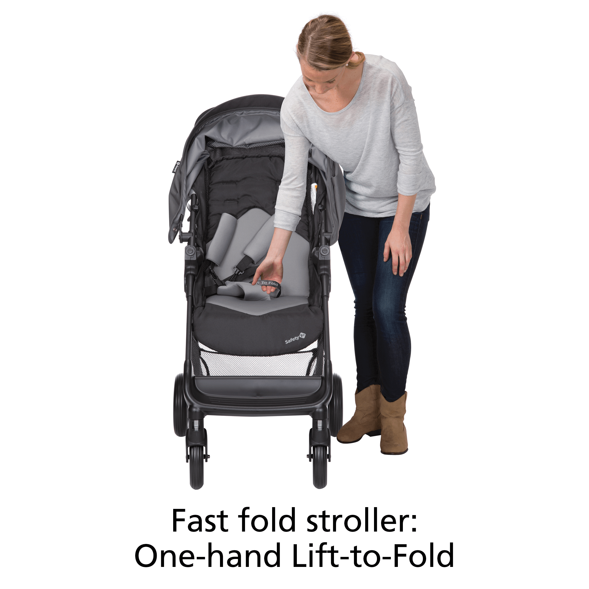 Safety 1st Smooth Ride Stroller Travel System with QuickClick Technology