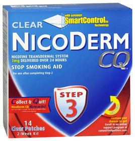Nicoderm CQ® Nicotine Transdermal System Clear Patches Step 3 7 mg