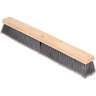 Carlisle, Flo-Pac, 24in, Flagged Bristle Hardwood Push Broom Head, Polypropylene Bristles, Gray
