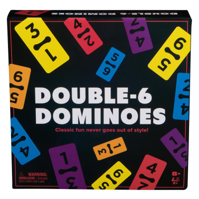 Spin Master Games, Double-6 Dominoes, 2+ Players, for Ages 8 & Up