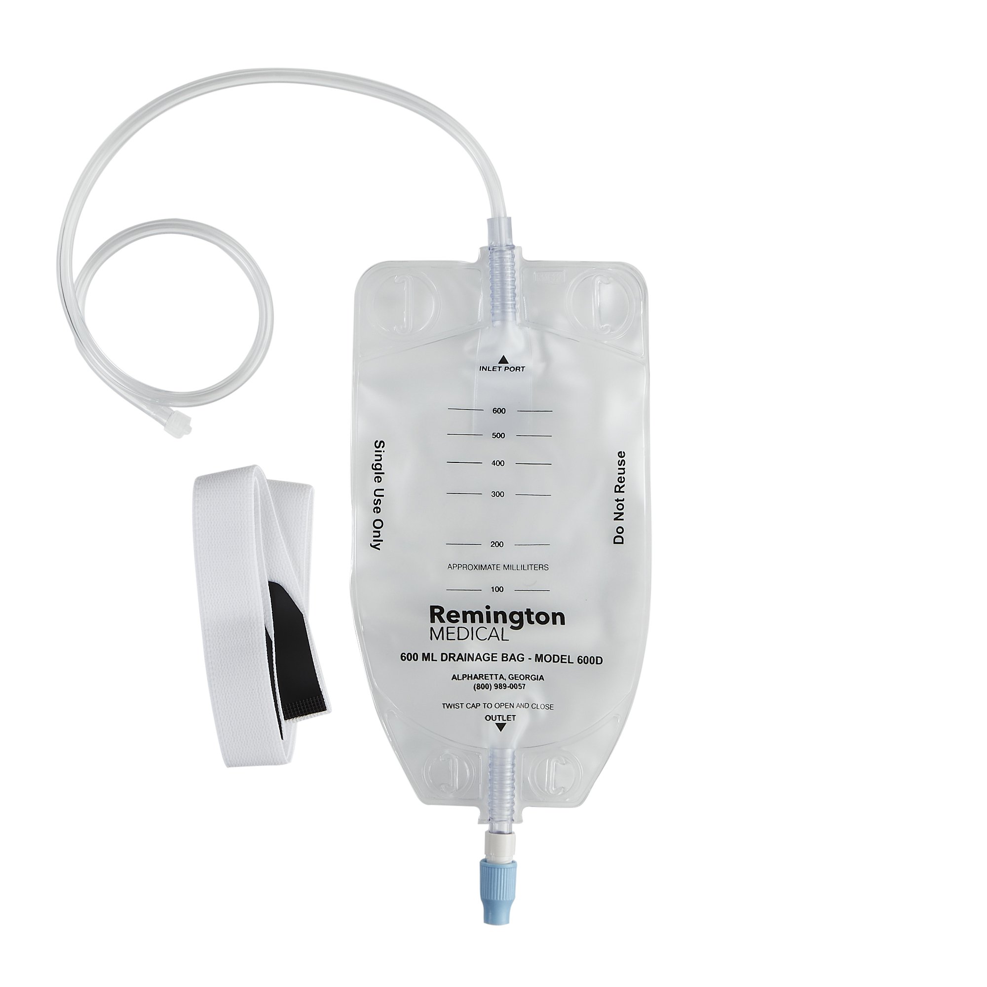 Remington Medical Drain Bag, 24-Inch Tubing MK 1050229