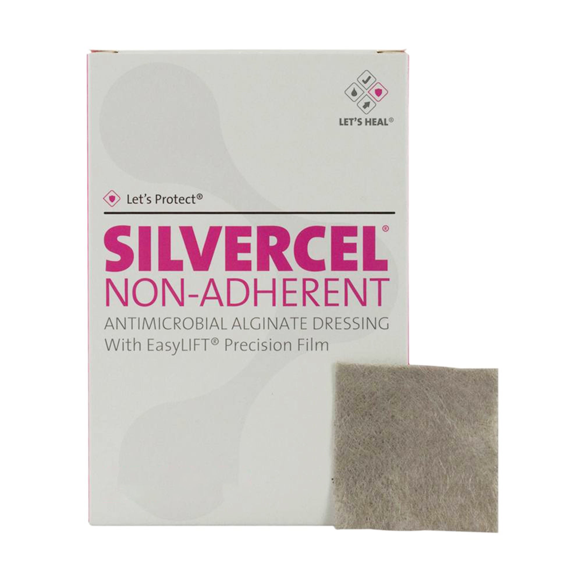 3M™ Silvercel™ Alginate Dressing with Silver, 4 x 8 Inch