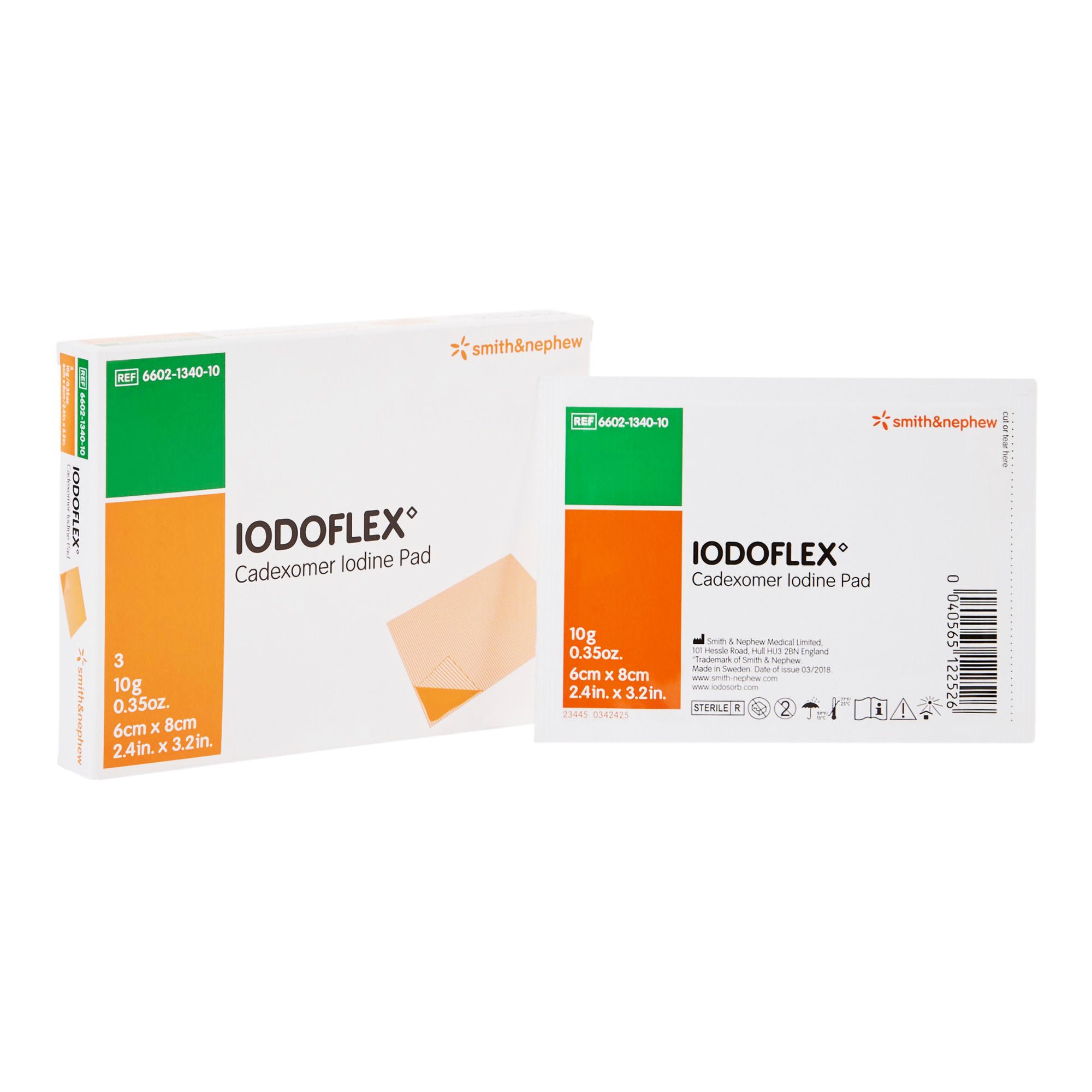 Iodoflex™ Impregnated Dressing, 2-1/8 x 3 Inch