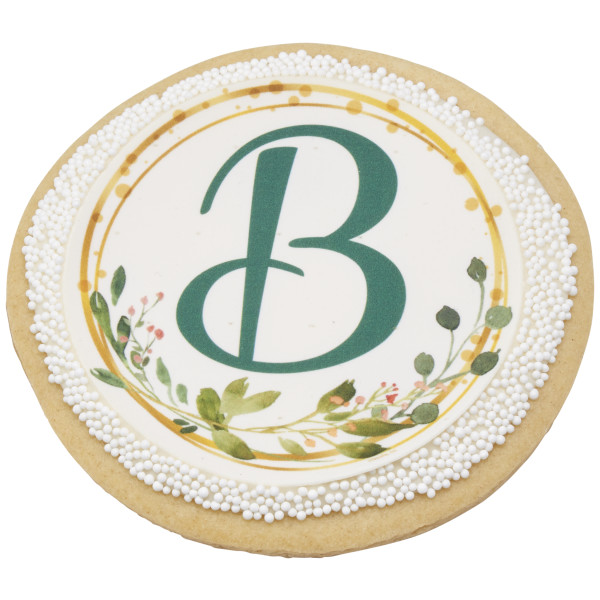 Leaves Circle PhotoCake® Edible Image® Frame