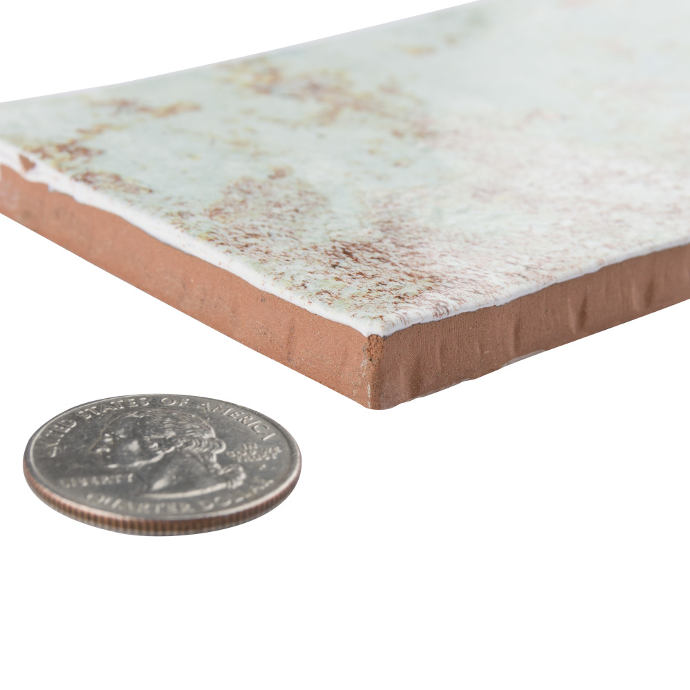 Biarritz Green 3 in. x 6 in. Ceramic Wall Tile