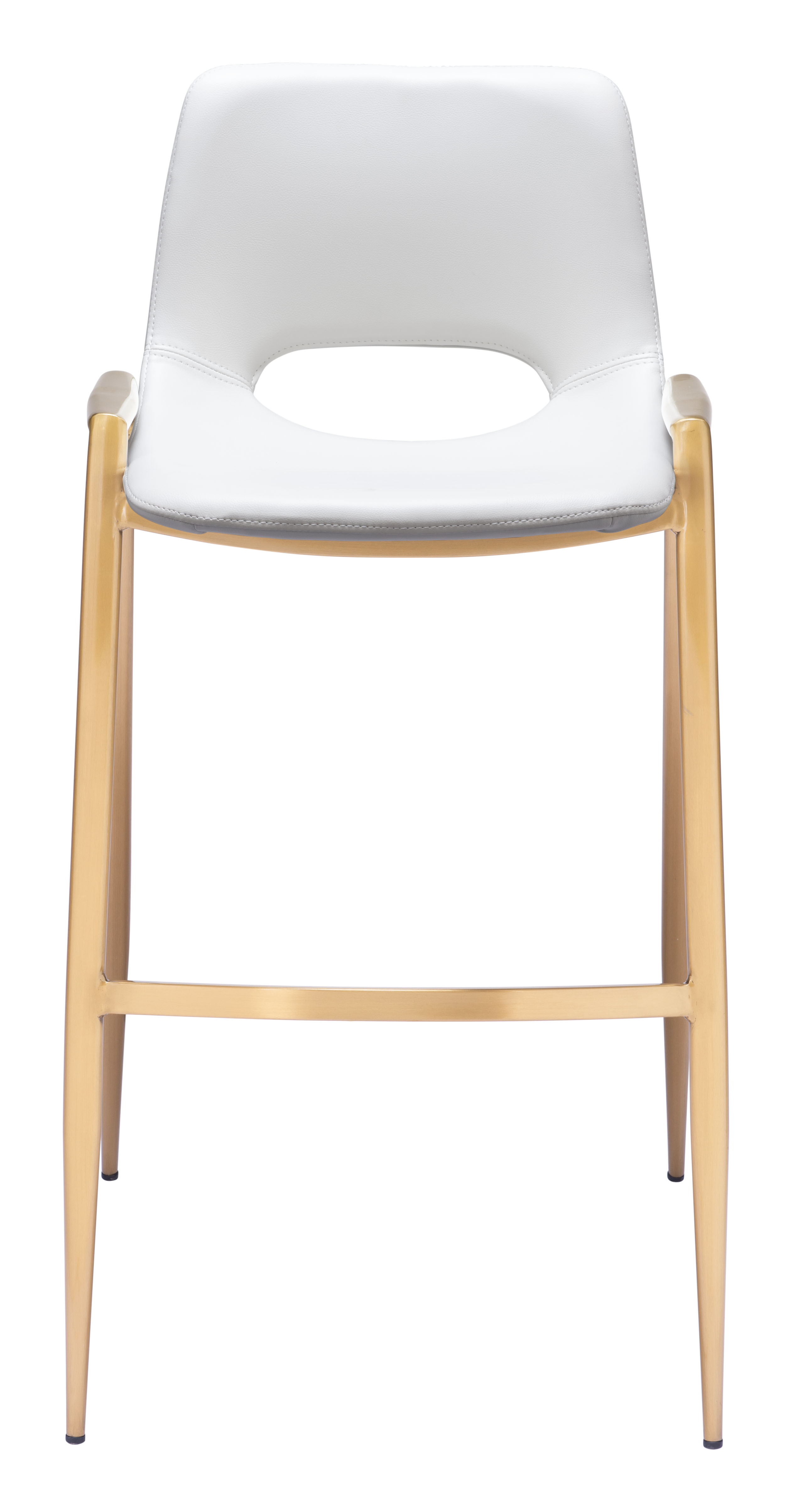 Desi Barstool (Set of 2) White & Gold product image