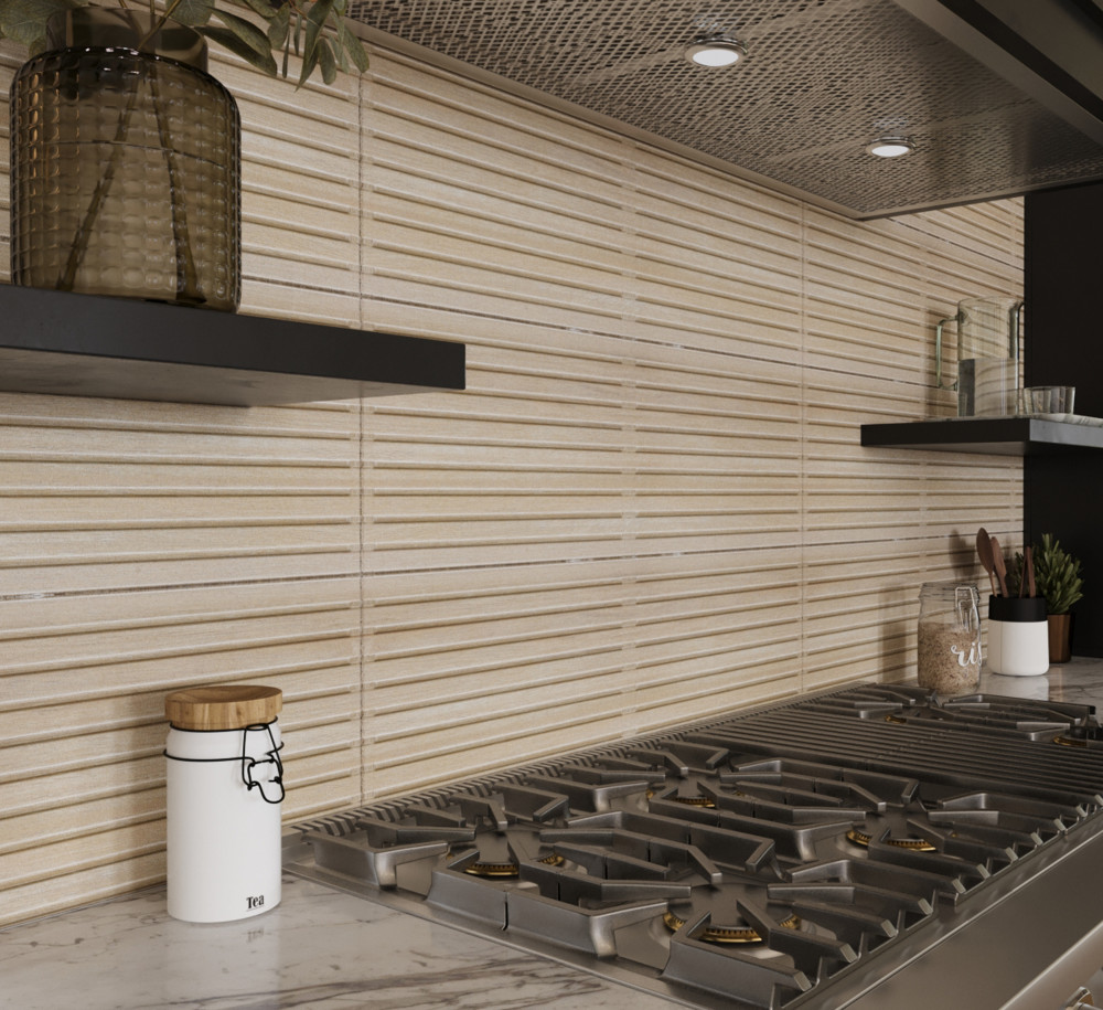 Spa Beige 11-7/8 in. x 35-1/2 in. Ceramic Wall Tile