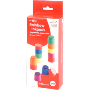 Stackable Rainbow Ink Pads, 12 Pieces