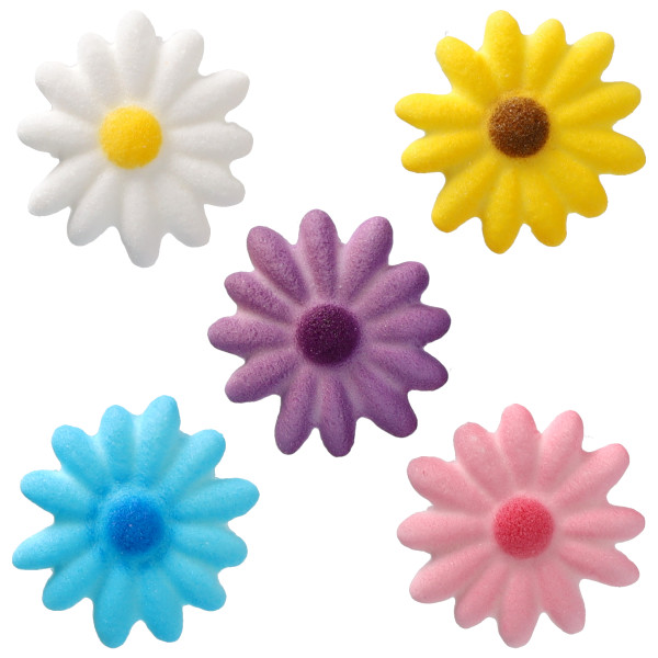 Medium Daisies Assortment - Red 3 Free Dec-Ons® Decorations