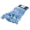 Carlisle, Flo-Pac®, Medium, Looped-End, 0" Headband, Synthetic, Blue, Wet Mop