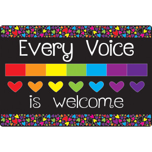 Computer Mouse Pad, 8" x 10", Every Voice is Welcome Here