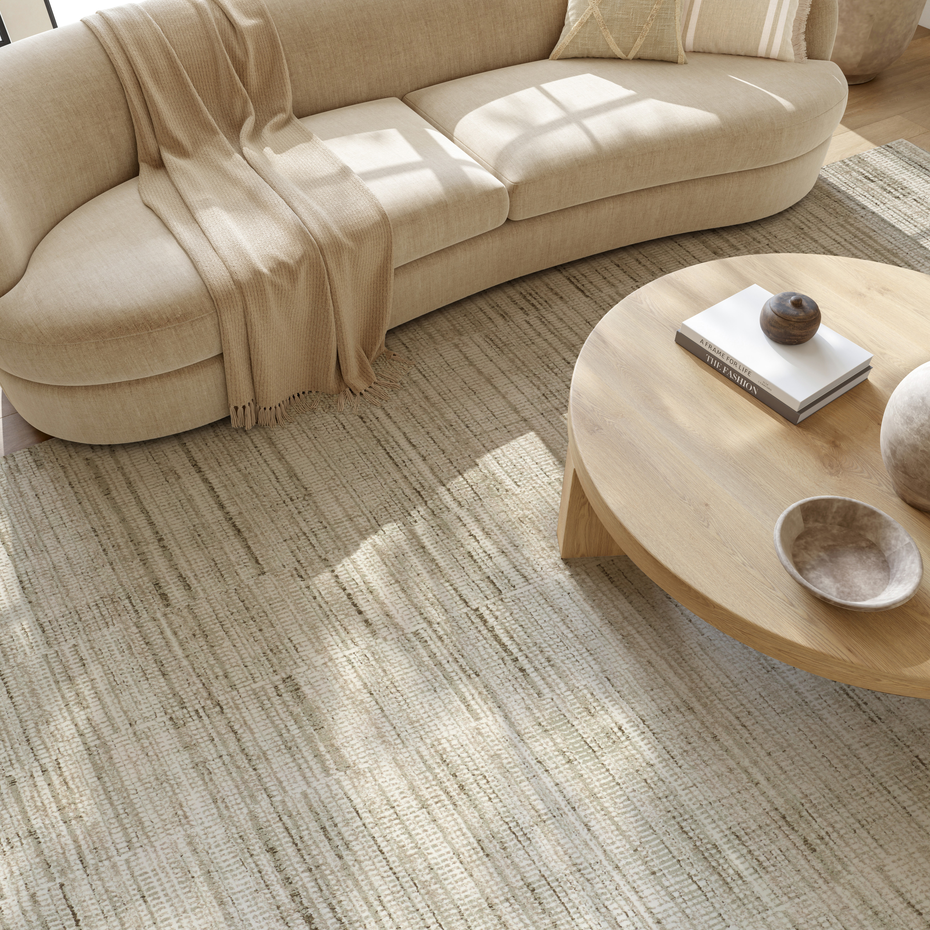 Nourison Soft Structure 6' x 9' Sage Modern Indoor Rug