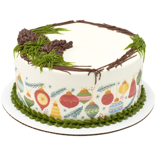 Festive Ornaments PhotoCake® Edible Image® Strips