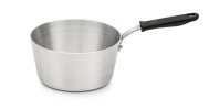 3 ¾-quart Wear-Ever® tapered aluminum saucepan with natural finish and silicone handle