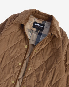 Cornelia Quilted Jacket Beige/Sky Dress Tartan